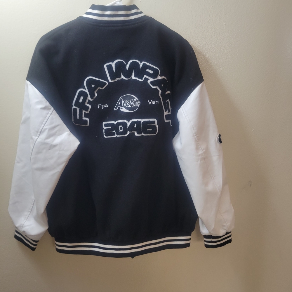 Black and White Varsity Jacket - Picture 3 of 9